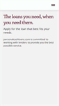 Mobile Screenshot of personalcashloans.com