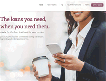 Tablet Screenshot of personalcashloans.com